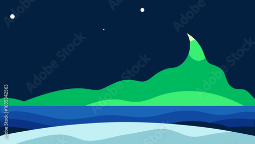 Witness the Southern Lights Aurora Australis Shimmering Over Antarctica Icy Landscape
