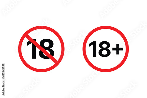Free Download 18 plus icon template set design - GFXLoad