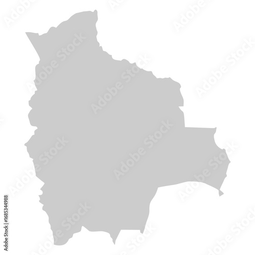 map of bolivia shadow