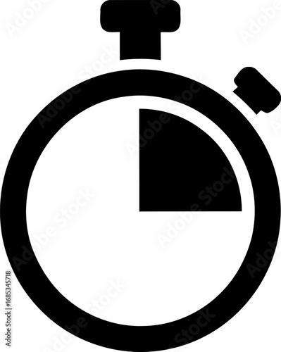 Stopwatch icon for timing sports and quick work