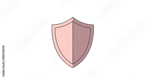 A Pink Shield Emblem Protected by Security and Safety Measures Ensuring Defense Against Threats and Protecting What Matters Most