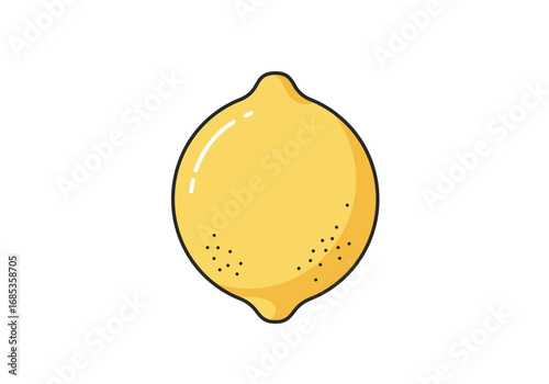 A Bright Yellow Lemon A Citrus Fruit Known for Its Tart Flavor and Zest Used in Cooking and Beverages