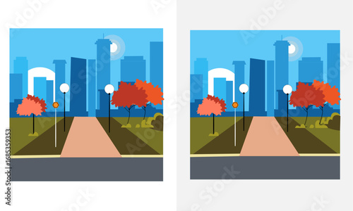 CITY HOUSE AREA VECTOR ART