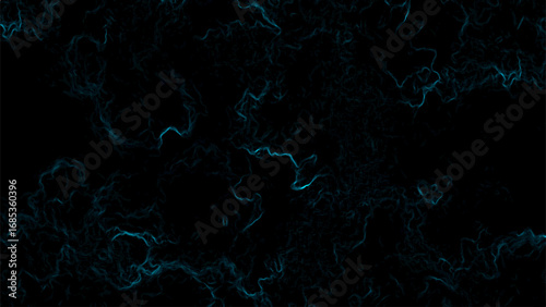  Abstract dark background with faint glowing Blue lines and plasma swirling energy. Futuristic, sci-fi aesthetic digital artwork. Mysterious intricate organic patterns and depth.