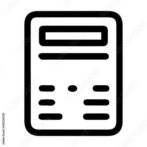 A black and white computer monitor. The monitor is rectangular in shape and has a black screen. The monitor is placed on a white background