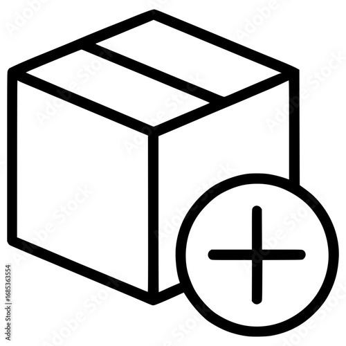 Add new package icon, new delivery option, perfect for e-commerce solutions and business needs