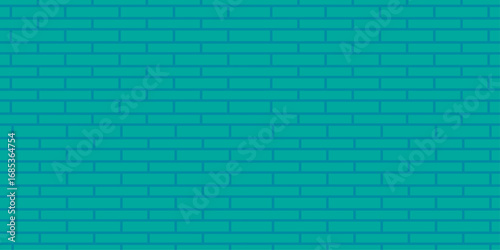 A solid blue brick wall with a textured pattern and classic brickwork