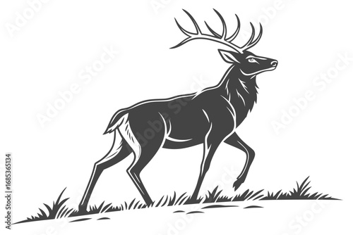 Classic Deer Silhouette Graphics
