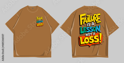 Design t shirt oversize street wear motivation