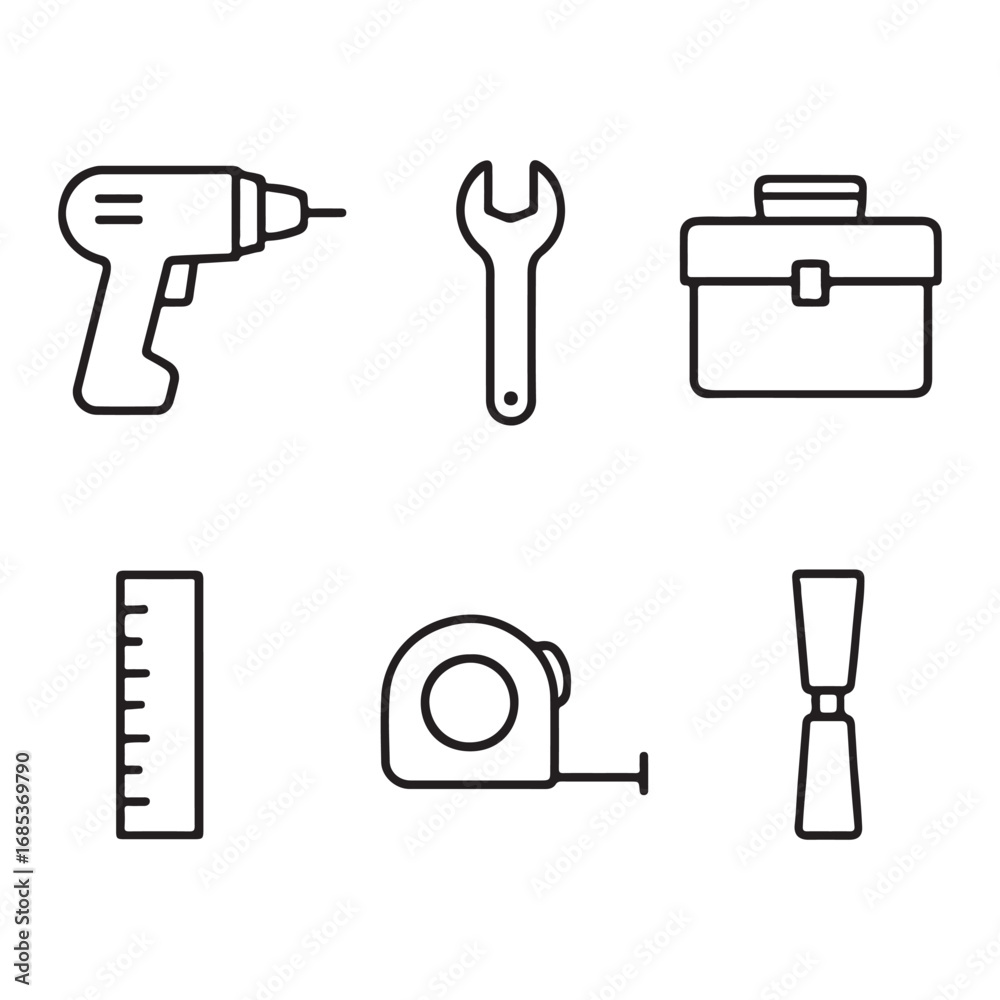 Fototapeta premium set of tools