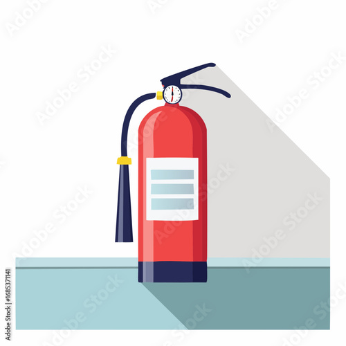 Red Fire Extinguisher Illustration
