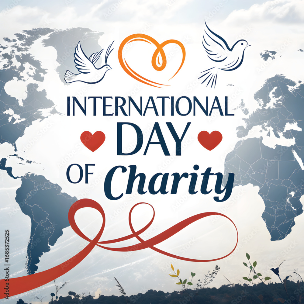 Naklejka premium International day of charity 2025