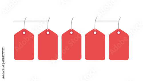 Red tag price tags sale tags discount tags retail tags promotion tags offer tags special tags blank tags