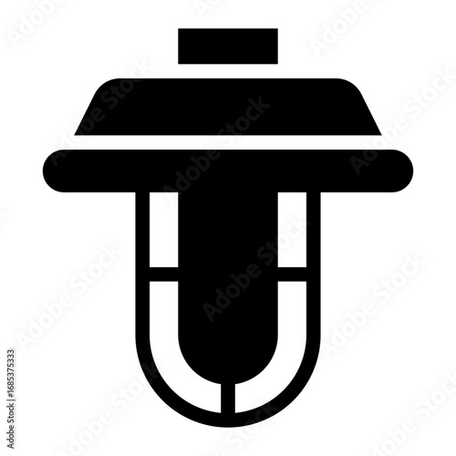 ceiling light glyph icon