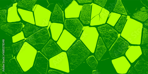 Green cells repeated backdrop. Fresh greenary seamless pattern. Vegetarian template wallpaper. Seeds vector illustration for agro, eco, organic designs and cards. voronoi endless backdrop