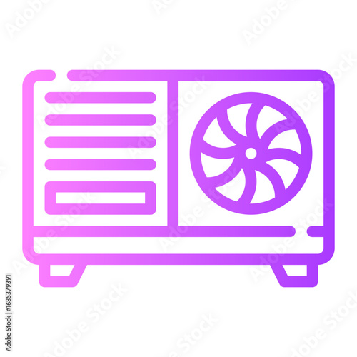 outdoor unit gradient icon