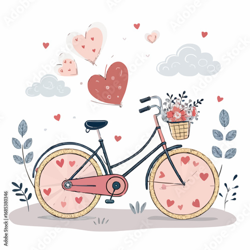 bicycle with heart