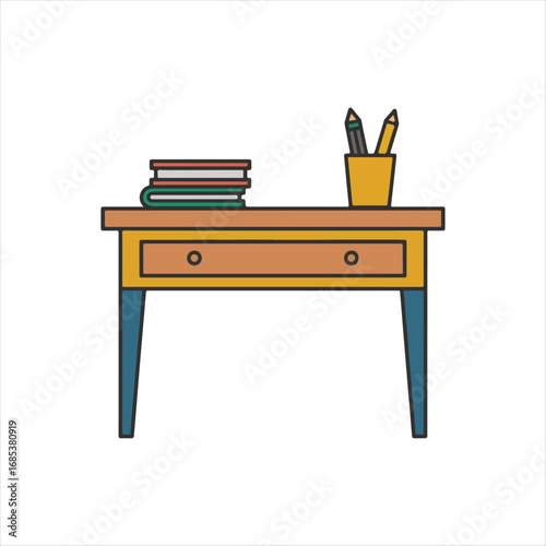 old wooden table