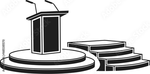 Vector Podium Set – Round Display Stage Collection