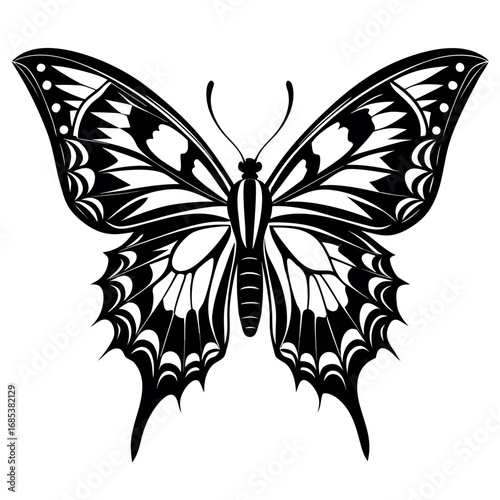 a-detailed-black-and-white-silhouette-of-a-swallow silhouette vector design .eps
