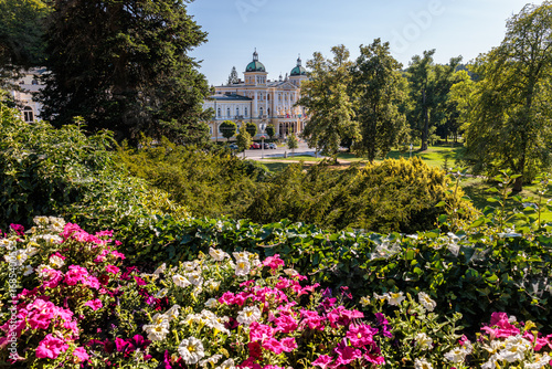 Spa center and colonnade of the famous Marianske Lazne spa, Czech Republic