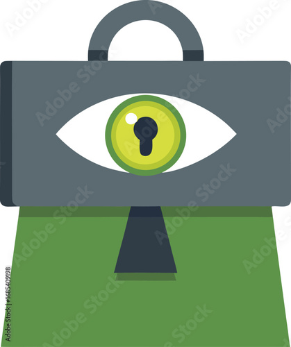 Halloween Home Office Decor Business Eye Security Briefcase Icon