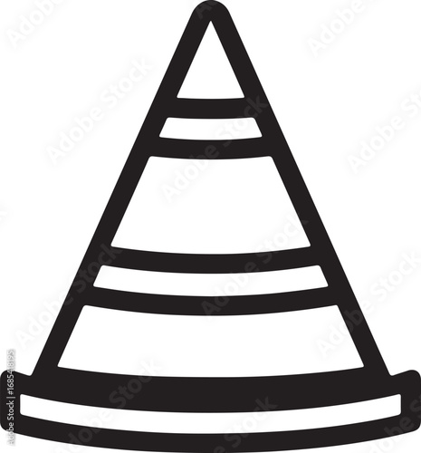 Abstract geometric pattern with bold color blocks and a striking silhouette effect