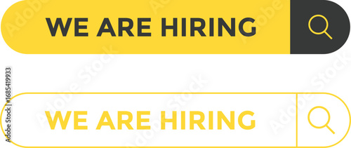 We are hiring. pen vacancy design info label template. help wanted sign.  Job vacancy concept. Job advertisement social media design
