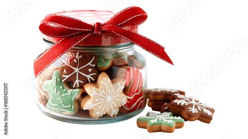 christmas cookies in a jar