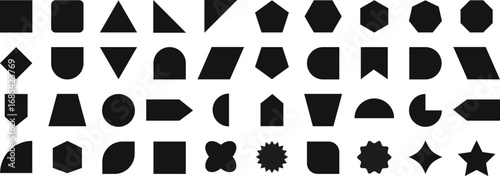 shapes collection. Abstract black shapes. abstract patterns symbol. irregular forms sign. product packaging  design
