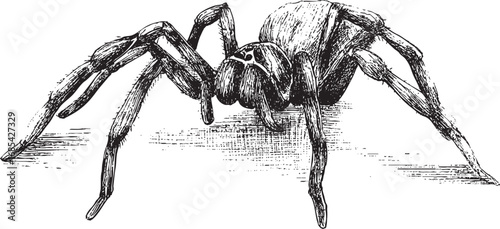 Spider drawing for Halloween. You can use this vector illustration in any size for your advertising, logos, and other works.