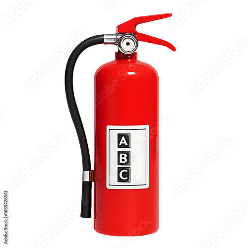 ABC fire extinguisher isolated on Transparent background PNG image 