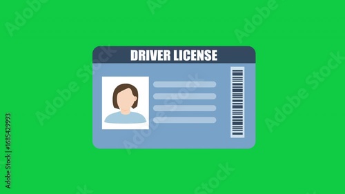 Driver License Identification Card Icon Profile ID Card