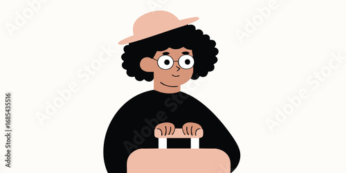 An illustrated individual i...
