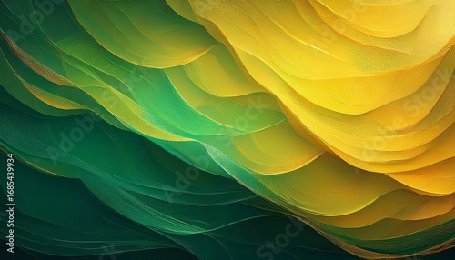 a green and yellow background with a lot of texture and a lot of light