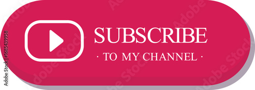 YouTube button design. Suitable for social media projects, web design, branding, user interface, and online video channel artwork.