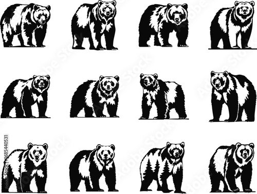 Bear Silhouette Clipart