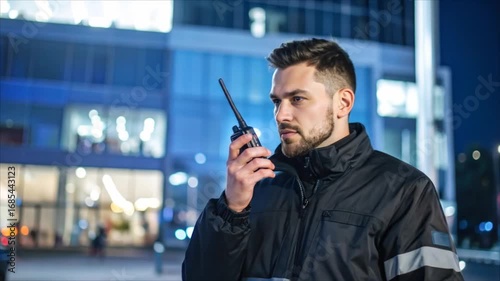 Security guard night city