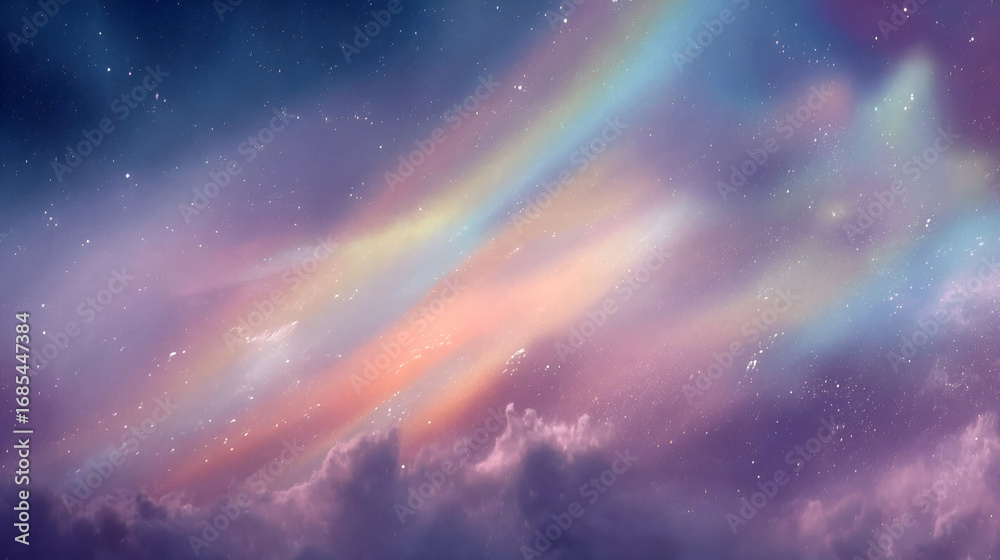 Fototapeta premium The colorful and beautiful aurora