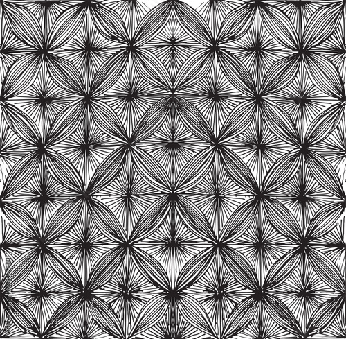 Rough, irregular pattern composed of monochrome geometric elements. Overlay distressed grunge background. Abstract vector illustration. Isolated on white background. EPS10