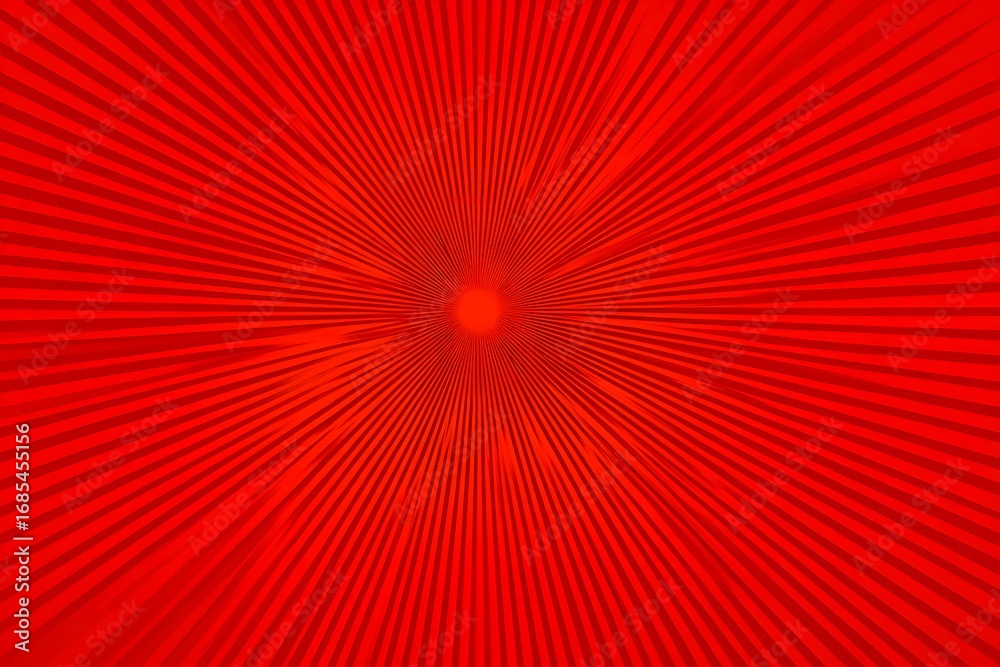 Obraz premium Red ray background presentation design element, red sunburst pattern, flat illustration, 