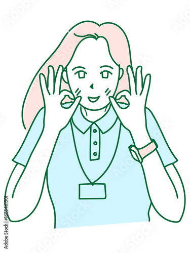 女性　イラスト
