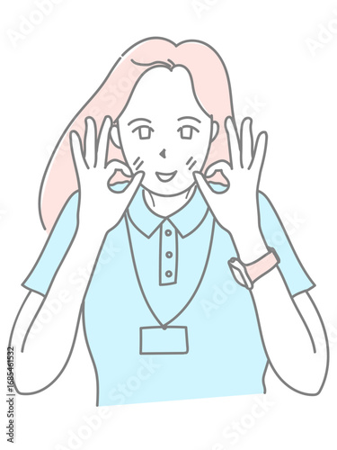女性　イラスト