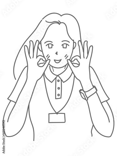 女性　イラスト
