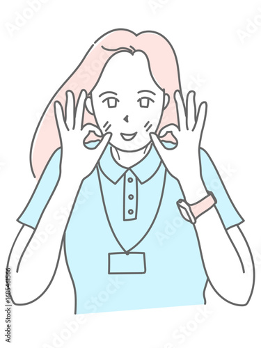 女性　イラスト