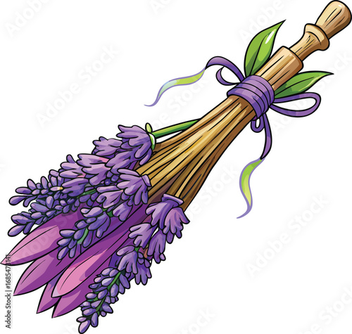Spooky Lavender Halloween Lavender Bunch Wooden Handle