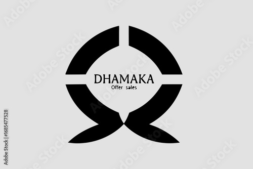 creative diwali festival banner card with big dhamaka offer sales logo promotion gift tag and typography design