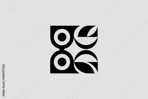 garbage truck logo with recycle bin vector