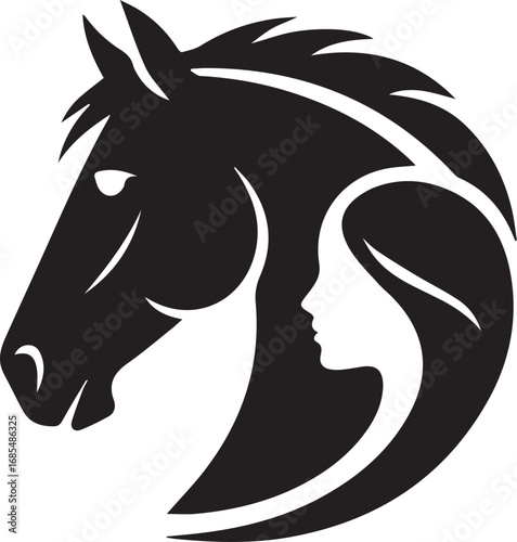 Girl with Horse Svg, Horse Lover PNG