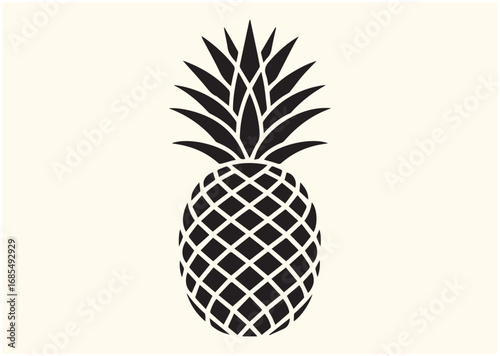 Pineapple Line art Vector design